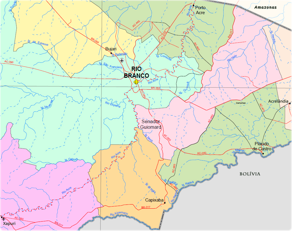 Mapa Rio Branco