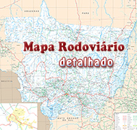 Mapa Rodoviario Mato Grosso