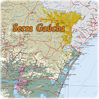 Mapa Serra Gaucha