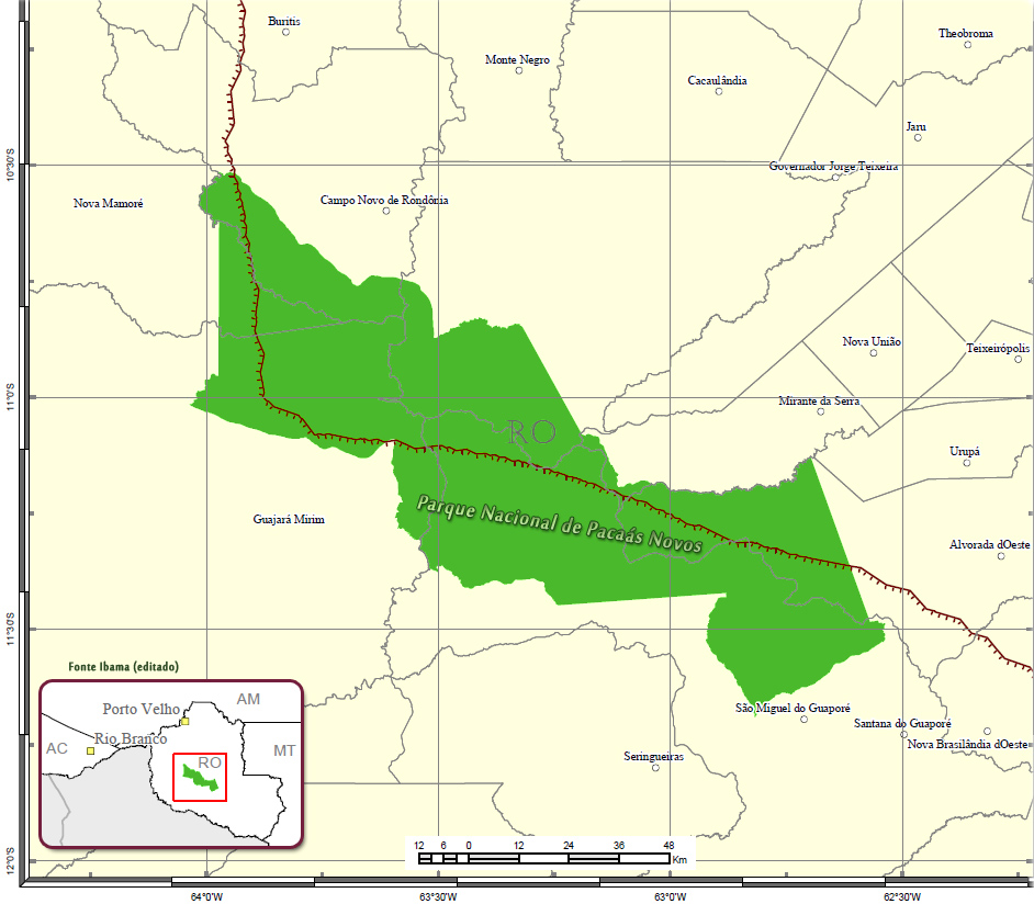 Mapa Pacaas Novos