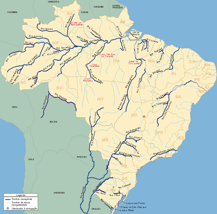 Bacias Hidrográficas e Hidrovias do Brasil
